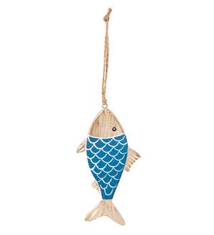 Coastal Fish Hanging Décor, Set of 6