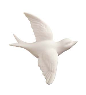 Ceramic Birds In Flight Wall Décor, Set of 3