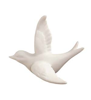 Ceramic Birds In Flight Wall Décor, Set of 3