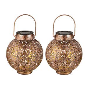 Mini Cutout Solar Lanterns, Set of 2