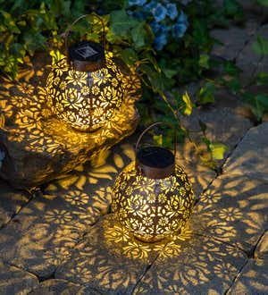 Mini Cutout Solar Lanterns, Set of 2