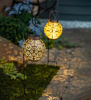 Mini Cutout Solar Lanterns, Set of 2