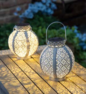 Mini Cutout Solar Lanterns, Set of 2