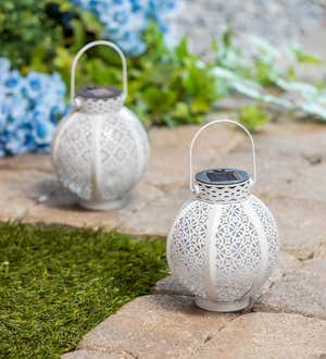 Mini Cutout Solar Lanterns, Set of 2