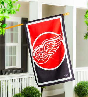 NHL Hockey Burlap House Flag