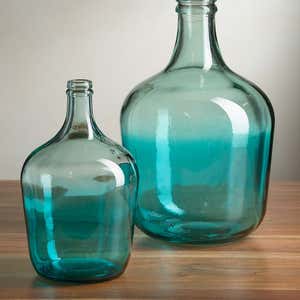 Ocean Blue Recycled Glass Vases