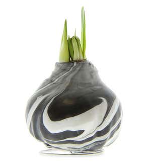 Jumbo Marble Waxed Self-Contained Amaryllis Flower Bulb Gift