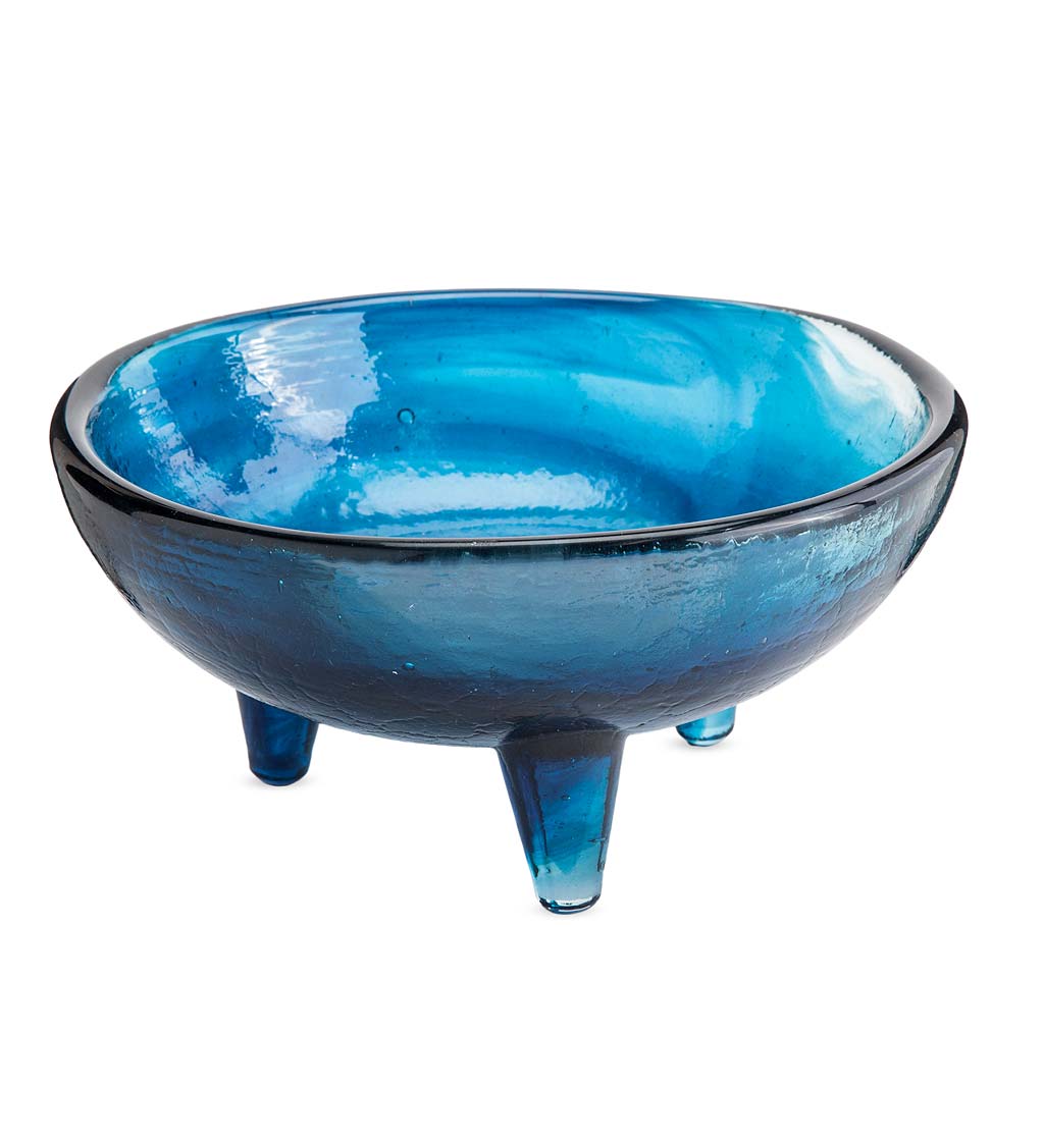 Medium Recycled Glass Molcajete Serving Bowl