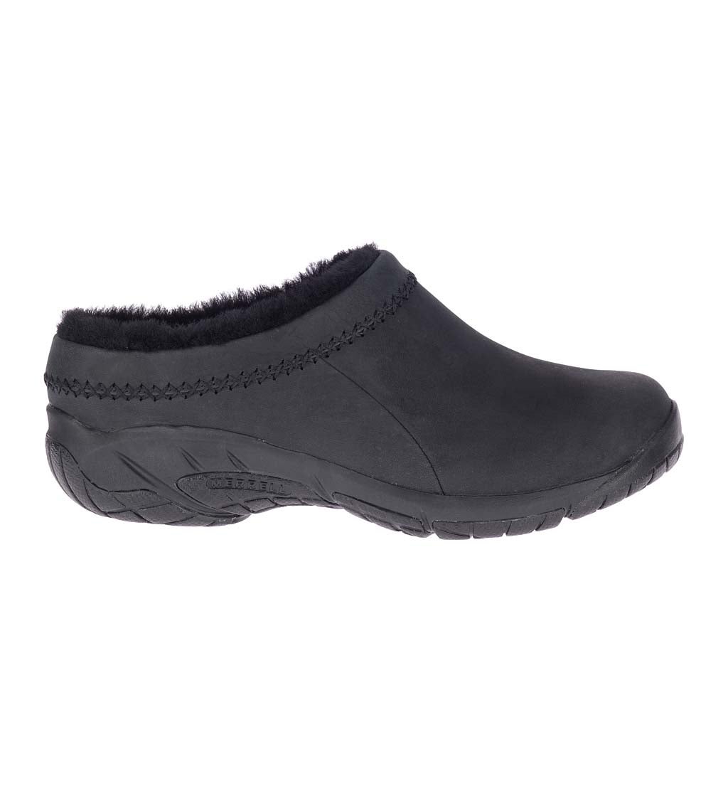 Merrell Encore Ice 4 Slip-On Leather Shoes - Black - Size 6 | Plow & Hearth