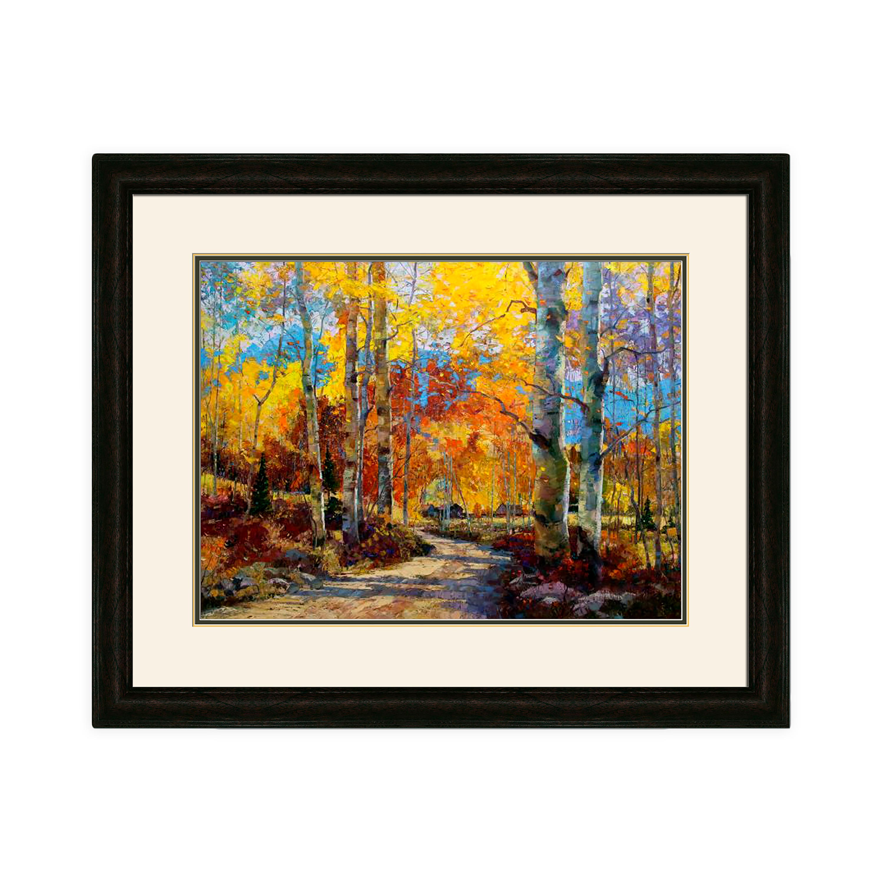 Road Less Traveled Framed Wall Art Painting | Plow & Hearth