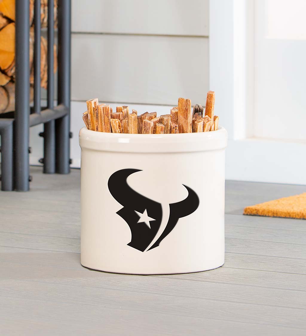 NFL Team Logo Stoneware Crock - Carolina Panthers