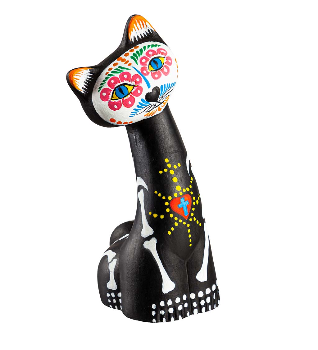 day of the dead cat statue