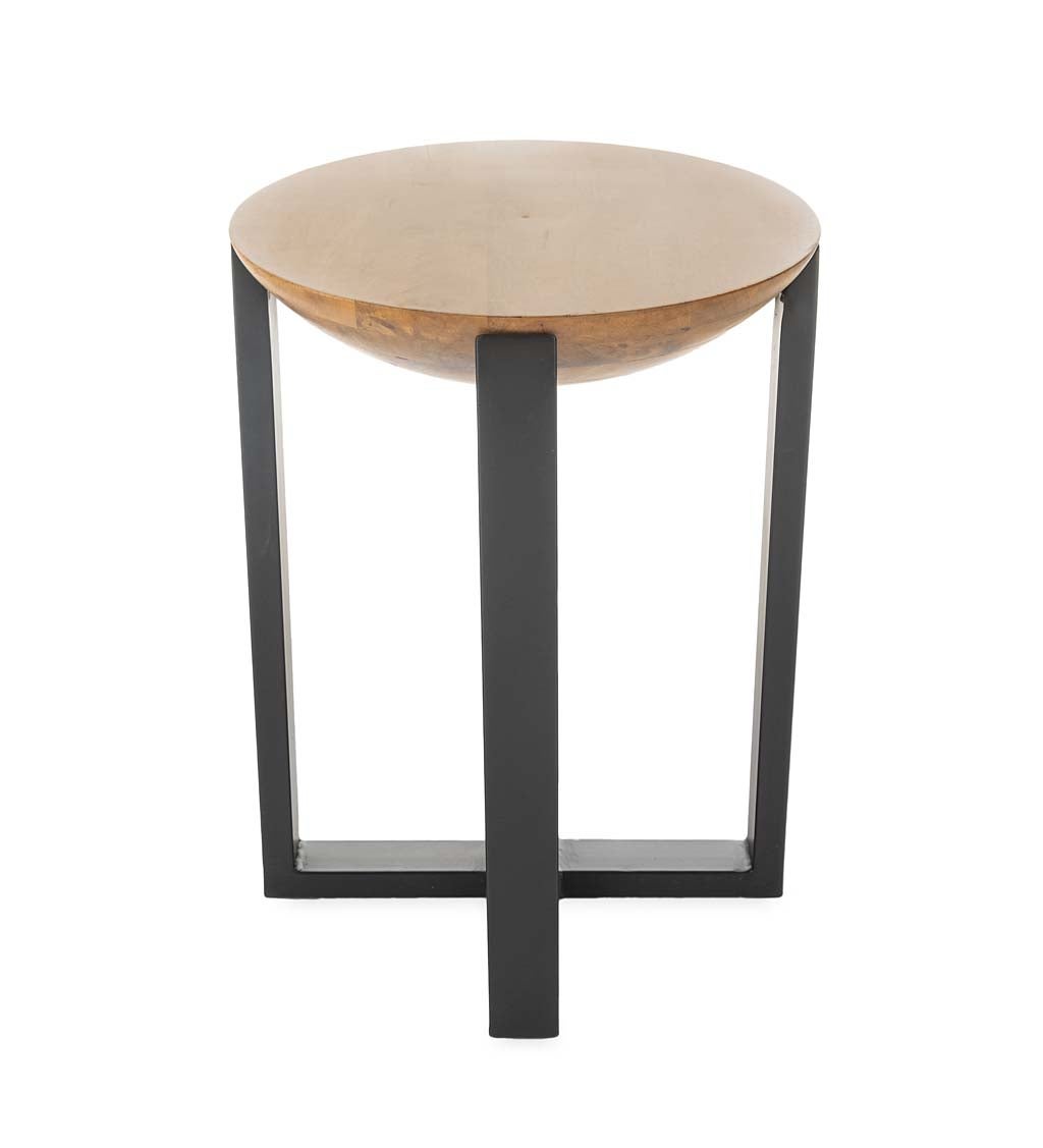 Denver Wood Accent Table with Metal Base | Eligible for Promotions ...