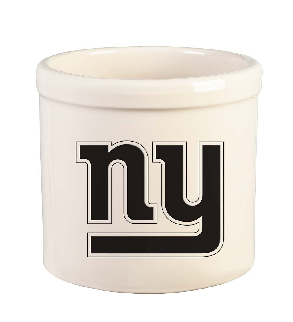 NFL Team Logo Stoneware Crock - New York Giants