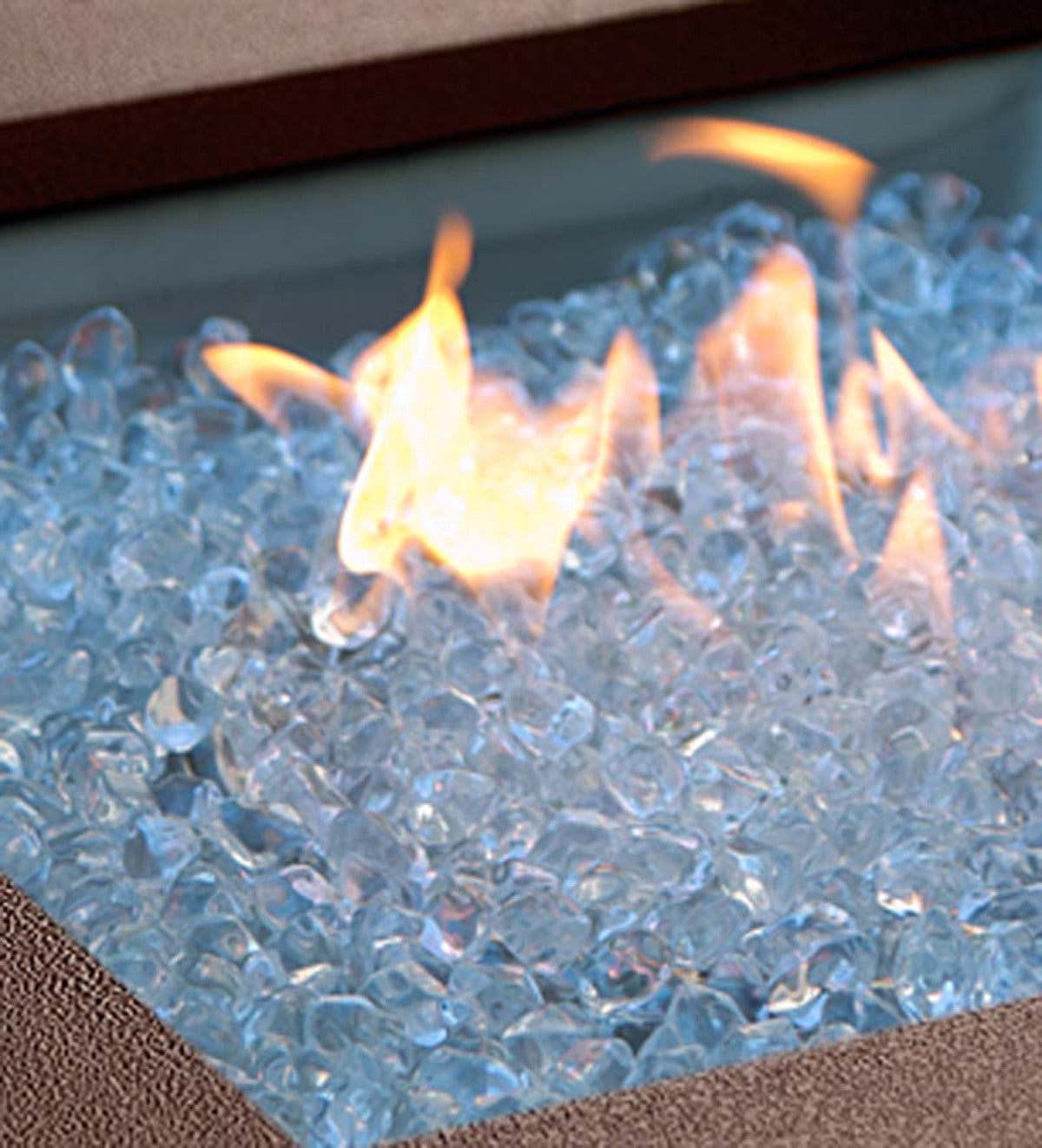 Fire Glass, 10 lbs. - Chestnut | PlowHearth