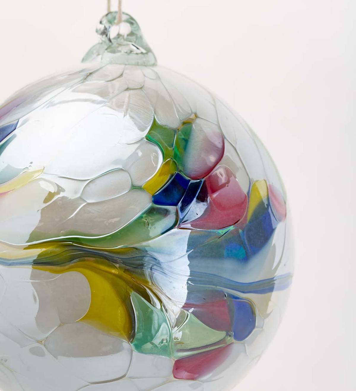 Individually Hand Blown Glass Globe Holiday Ornament Blue Plow And Hearth