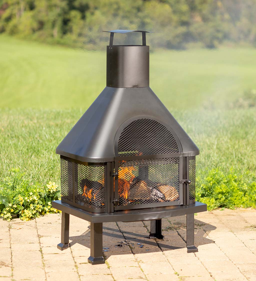 Black Outdoor Firehouse | Fire Pits | Fireplaces, Stoves & Firepits ...