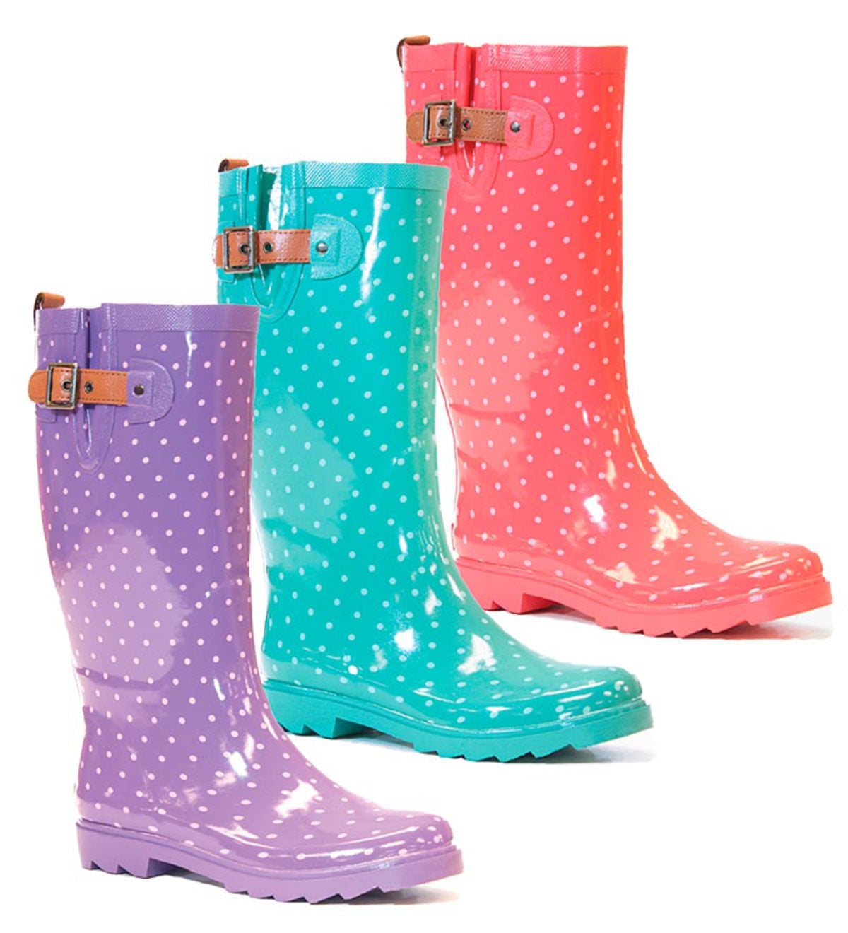 Chooka® Women's Classy Dot Rain Boots | PlowHearth