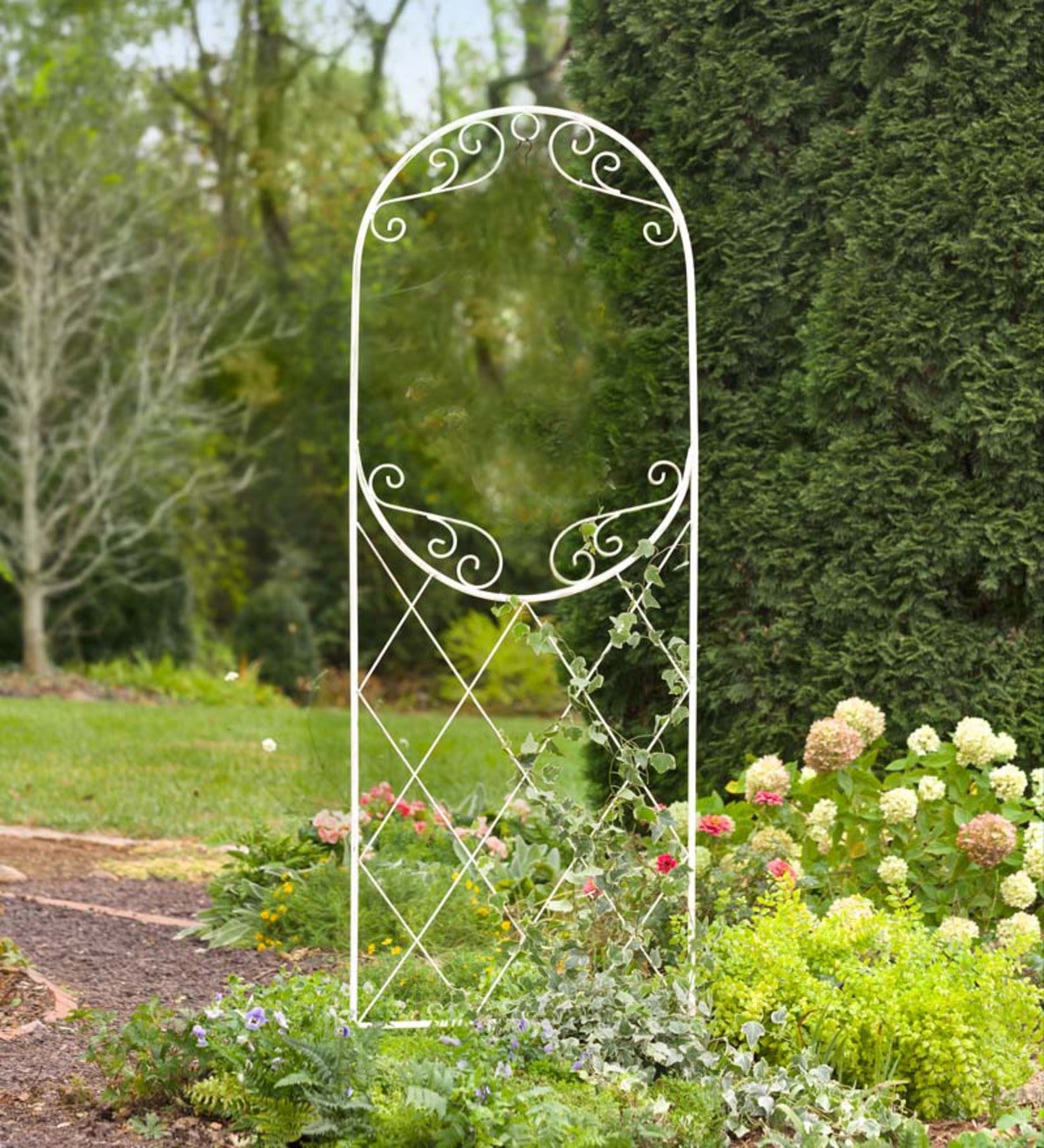 French Country Trellis With Plant Hanger | PlowHearth