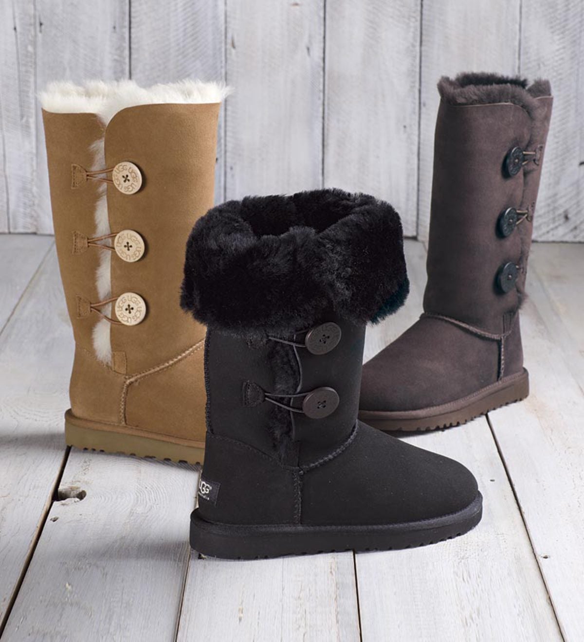 Ugg® Australia Women S Bailey Button Triplet Boots Plow And Hearth