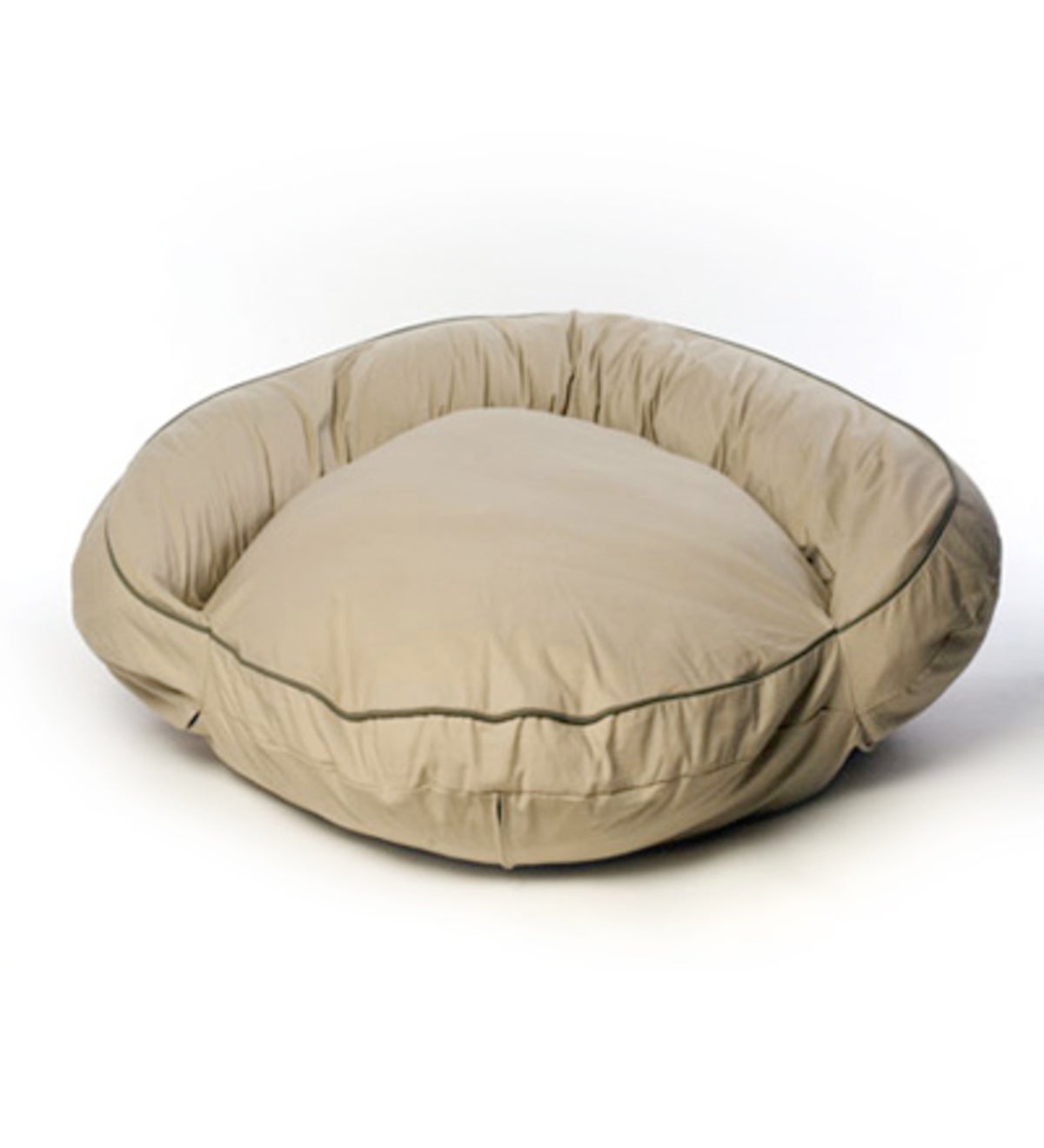 Medium Twill Bolster Bed with Contrast Cord - BLUE with KHAKI Trim ...