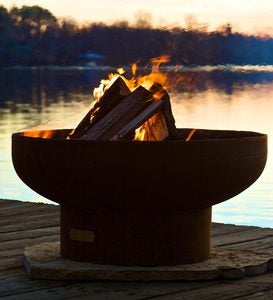 American-Made Firepit Art Low Boy Retro Fire Pit | Fire Pits | PlowHearth