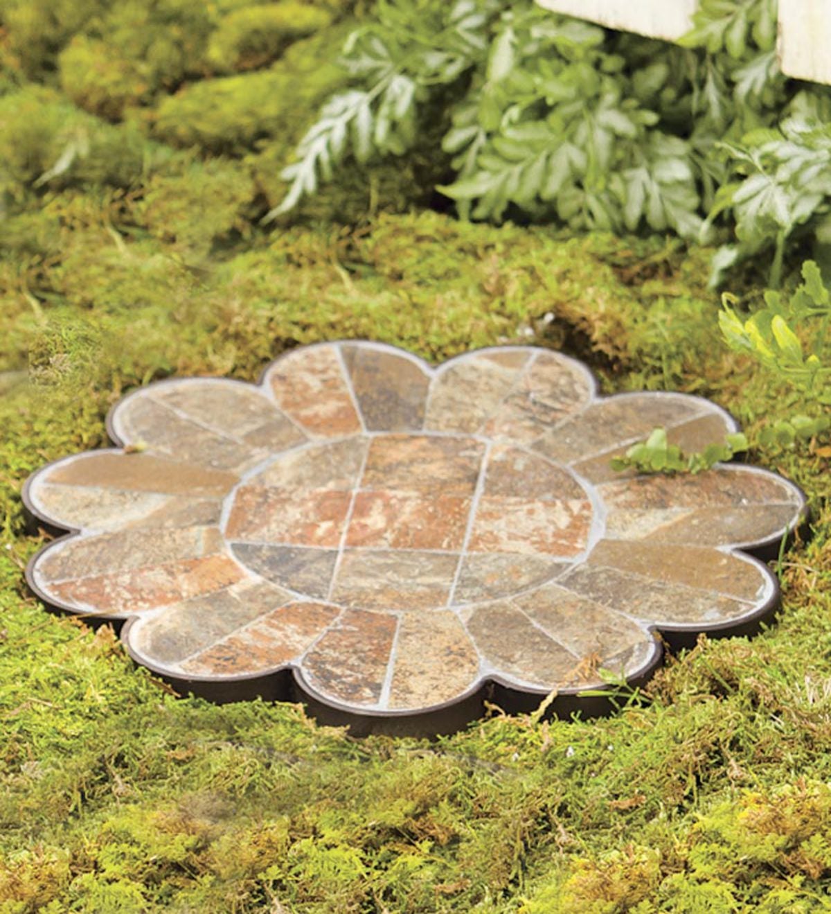 Mosaic Slate Garden Stepping Stones Bee Plowhearth