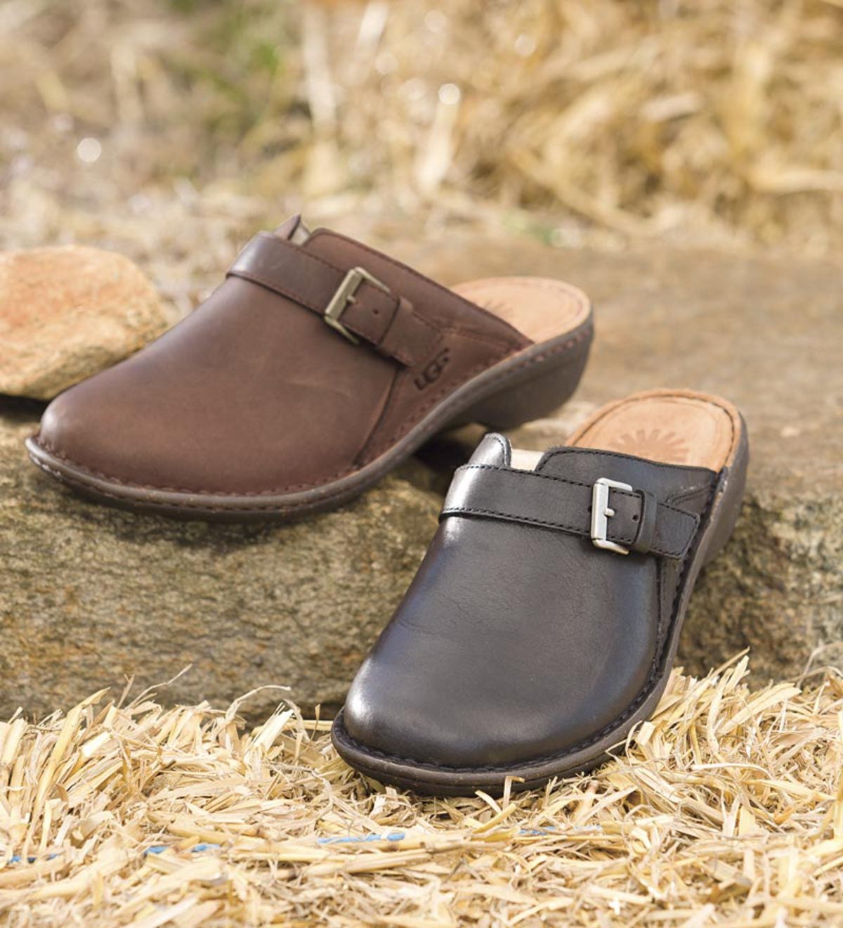 ugg leather clogs