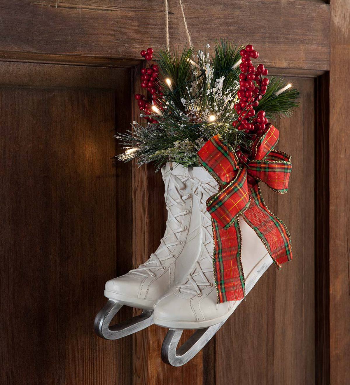 Creative ice skate decoration for christmas ideas to decorate your home