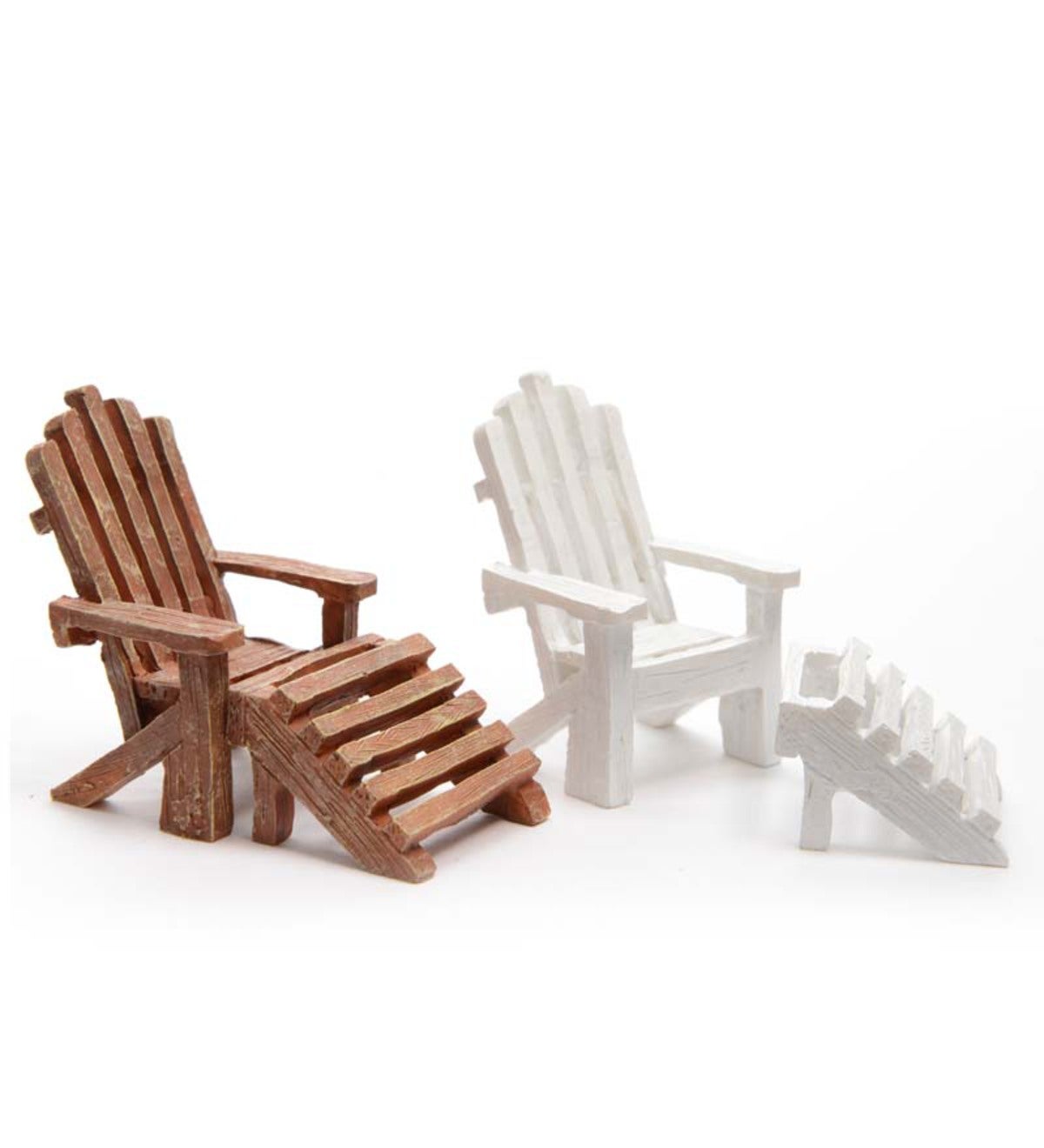 Miniature Fairy Garden Adirondack Chair Wood Plowhearth