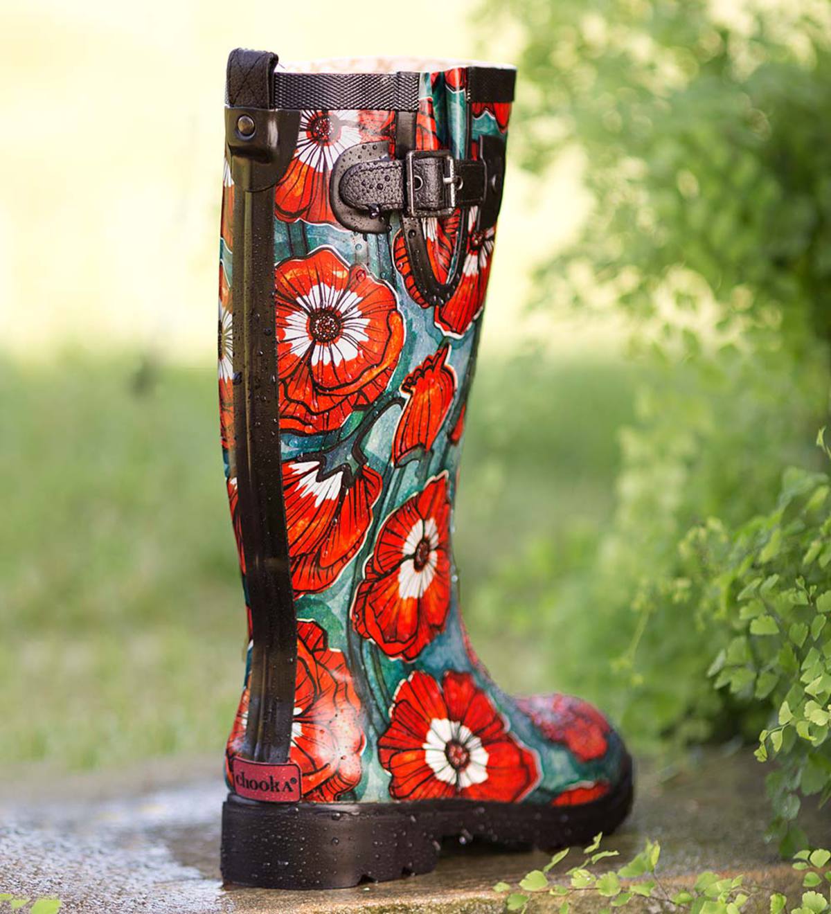 chooka herringbone rain boots