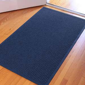Quick-Drying Woven Knot Waterhog Doormat - Blue