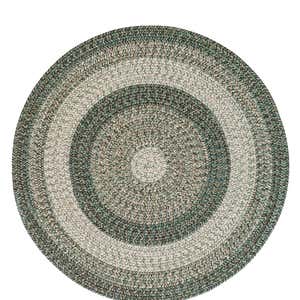 Indoor/Outdoor Rectangle Woodridge Braided Polypropylene Rug, 2' x