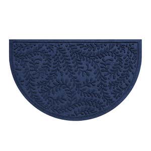 Waterhog Indoor/Outdoor Leaves Doormat, 2' x 3' - Navy