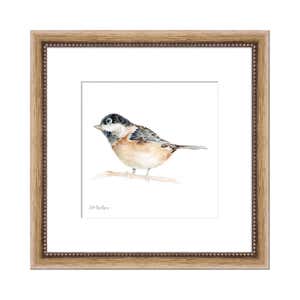 Round Metal Blue Tit Wall Art 