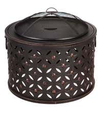 Bear Camp Fire Pit With Domed Spark Guard Plowhearth