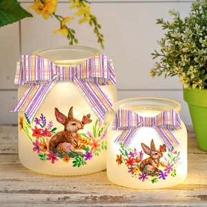 Straw Easter Bunnies, Set of 2