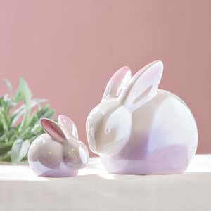 Straw Easter Bunnies, Set of 2